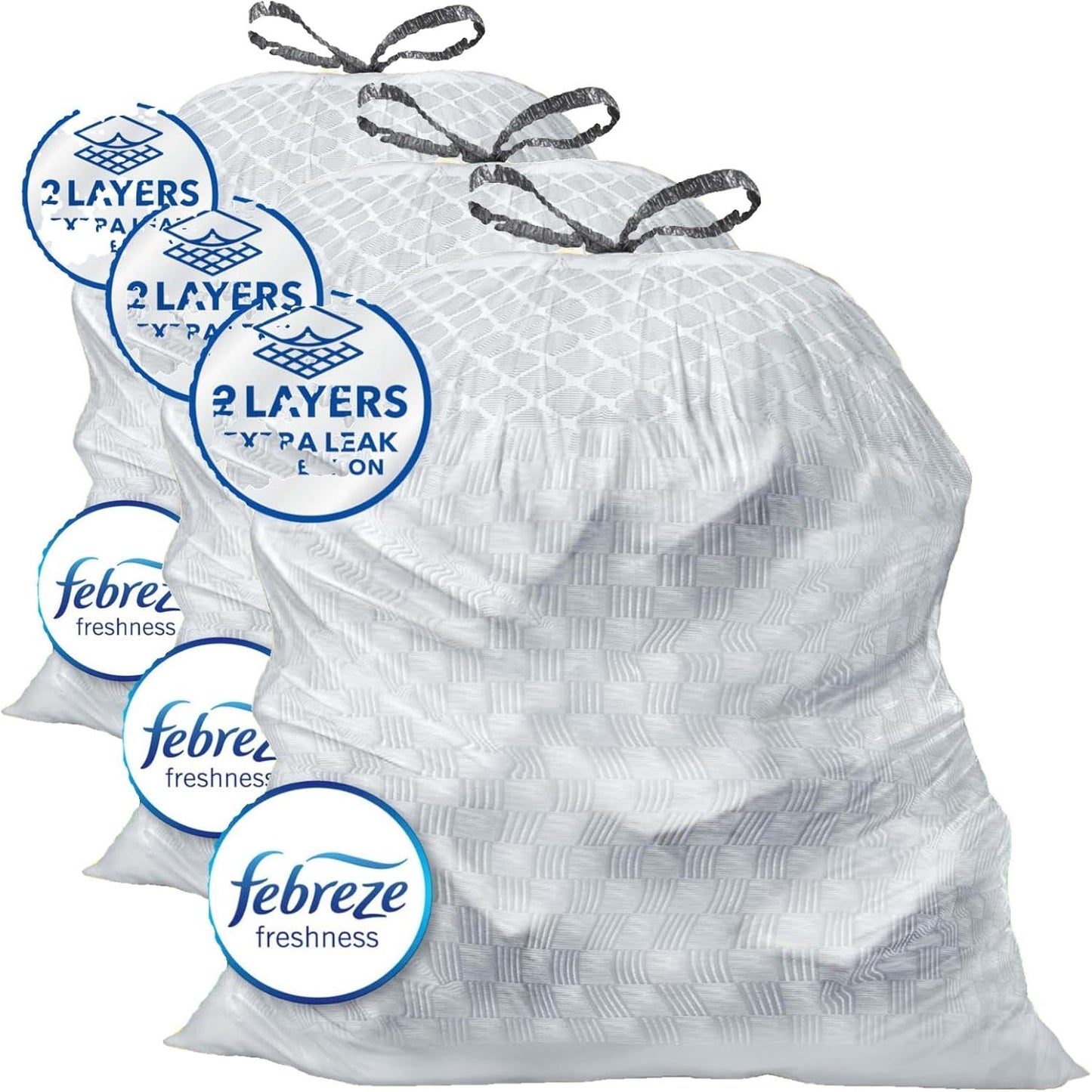 Glad ForceFlex Tall Kitchen Trash Bags, 13 Gal, Gain Original with Febreze, 110 Ct (Pack May Vary)