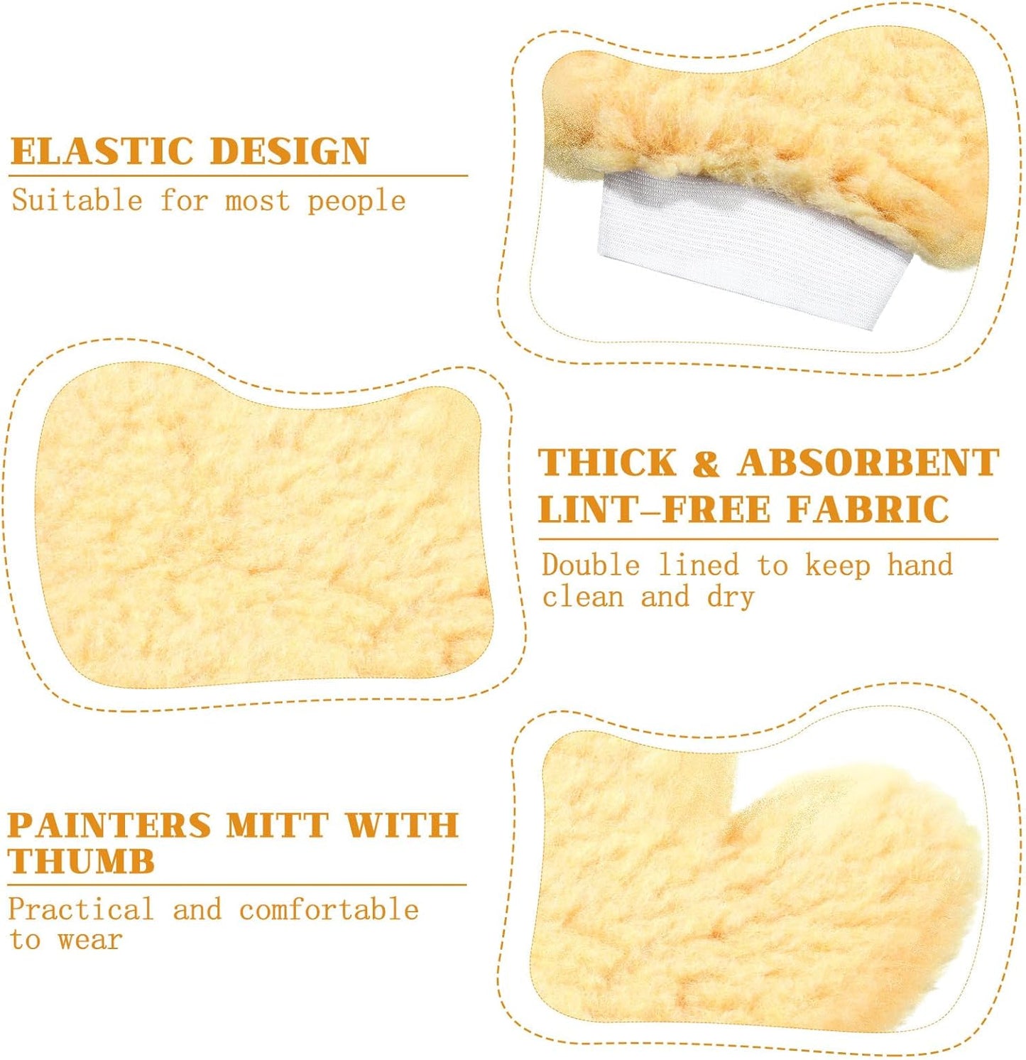 Remerry 12 Pcs Painters Mitt Painting Gloves with Thumb Paint Mitt Cleaning Dusting Gloves for Painters Decorators