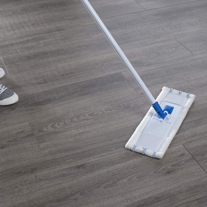 Mr. Clean Microfiber Wet/Dry Mop Machine-Washable Refill Head, White/Blue