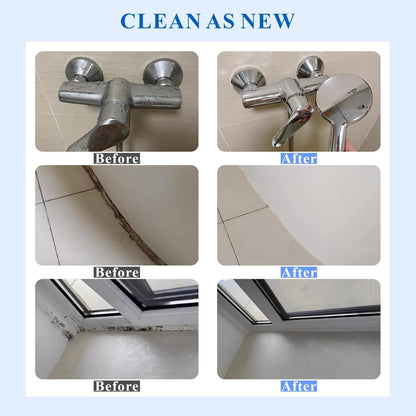 Household Mold Stain Remover Gel,Grout Cleaner Best for Home Kitchen Sink, Bathroom Shower,Front Load Washing Machine, Refrigerator Strips, Silicone Caulk,Sink Sealant(2Pack)