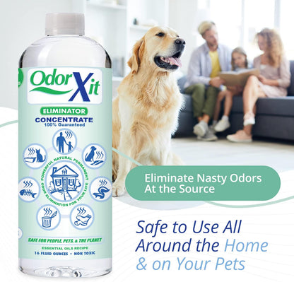 Pet Urine Odor Eliminator Spray, Ideal for Cat, Dog Poo and Urine Smell, Versatile & Natural Odor Neutralizer for Home and Outdoor Use, Ready to Use, 16oz