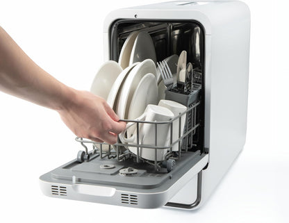 Capsule Dishwasher - Solo | Countertop Dishwasher - 7 Programmes, Touch Control, Auto-drying, Baby Care & Fruit Wash, No Plumbing Required, 15min Wash Cycle - Perfect for Small Kitchens, Campervans