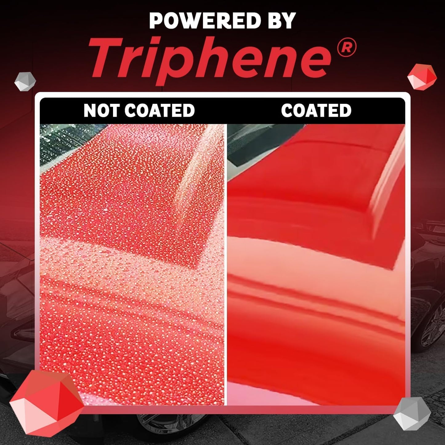 MAXLONE ™ Car Spray with Triphene® Technology, Quick Spray & Wipe All Purpose Waterless Detailer - Clean, Shine, Protect Paint, Glass, Wheels, Trim Without Pre-Washing (2, 20oz w 4 Micro Fiber Cloth)