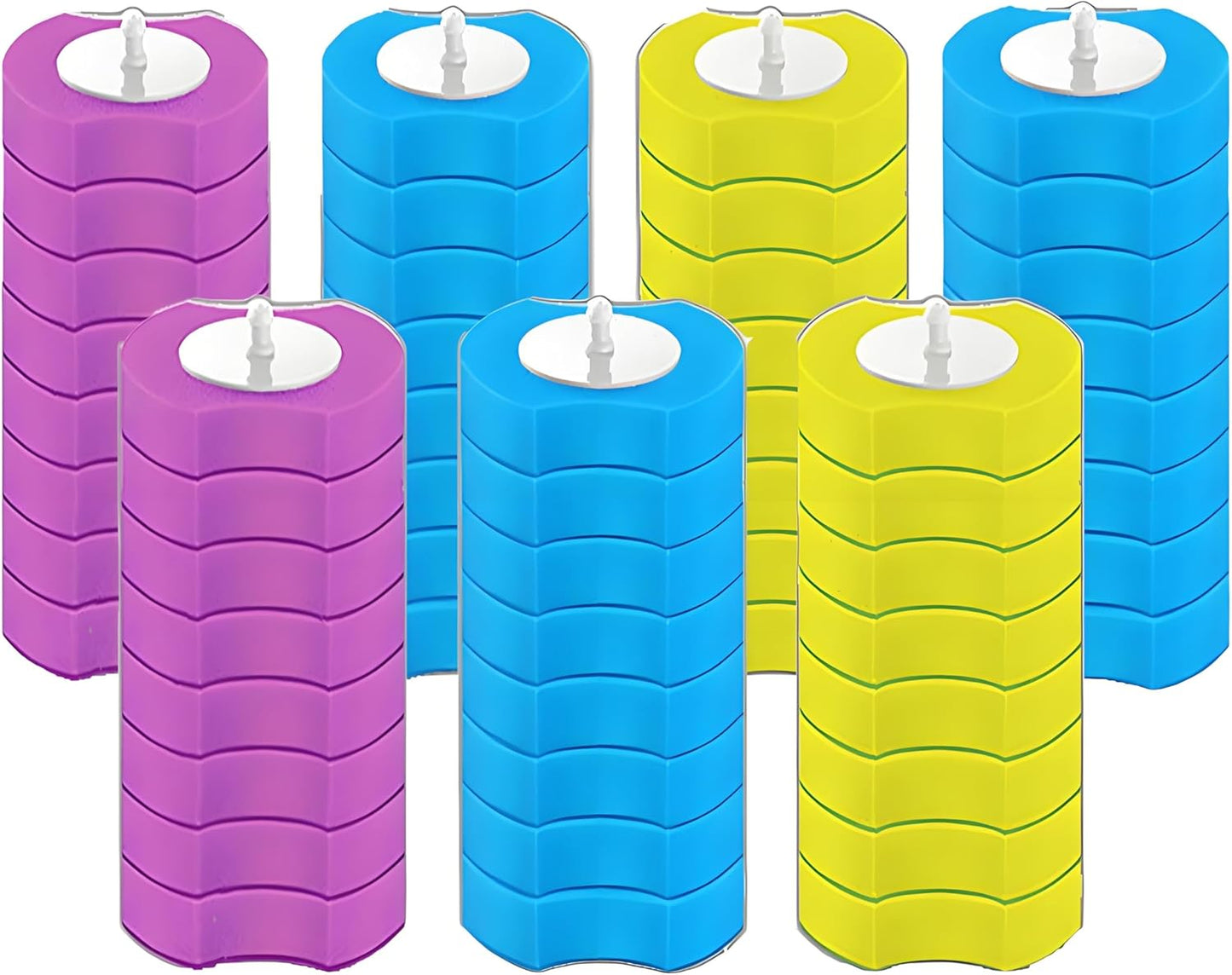 Disposable Toilet Brush with 40 Wand Refill Heads - KIRIKIT Wall-Mounted Toilet Brush and Holder Bowl Cleaner Set with 3 Scents for Deep Cleaning and Hygienic Bathroom Toilet Cleaning System