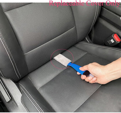 7 Pack Window Blind Cleaner Duster Brush Microfiber Sleeves Replacement Blinds Duster Cover Pad Refills for Blind Cleaner Tools with 3 Layer Arms Dark Blue Color