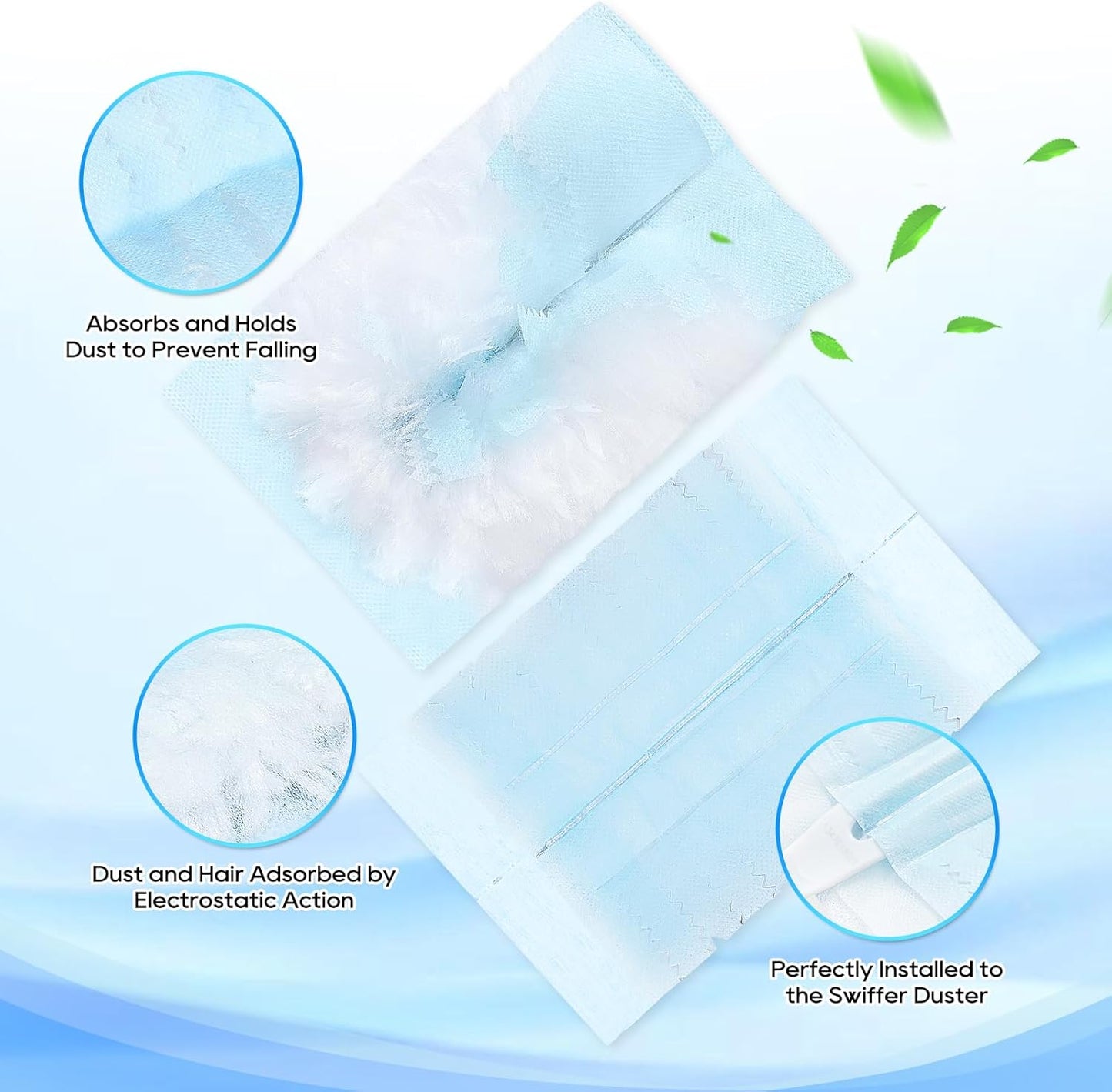 20 Count Duster Refill Compatible with Swiffer Hand Duster, Lavender Flavor Disposable Heavy Duty Duster Refills, Dusters Refills for Cleaning, Blinds & Ceiling Fan (Handle is Not Included)