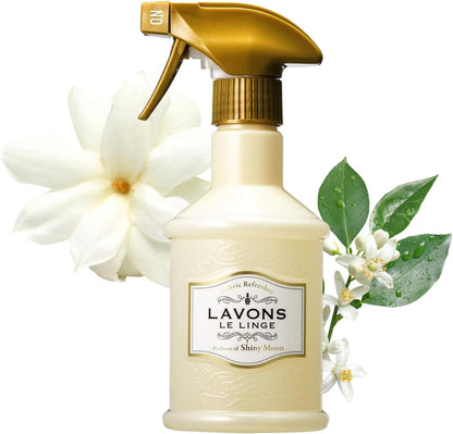 LAVONS Fabric Spray Freshener for Carpet Fresh, Pet Safe Linen Spray for Bedding, Organic Fabric Refresher Spray for Home & Offices, Natural Carpet Freshener from Japan, 12.5 Fl Oz SHINY MOON