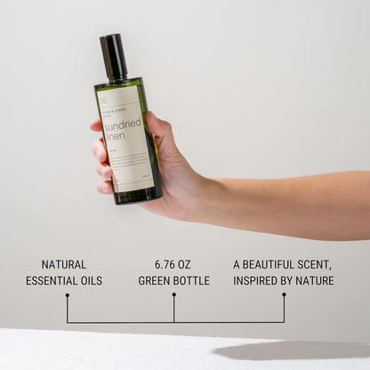 Craft & Kin Santal Woods Room Spray for Bedding, 6.76 oz, Pillow Spray, Long-Lasting Room Freshener, Soothing Aroma Mist for Home & Washroom