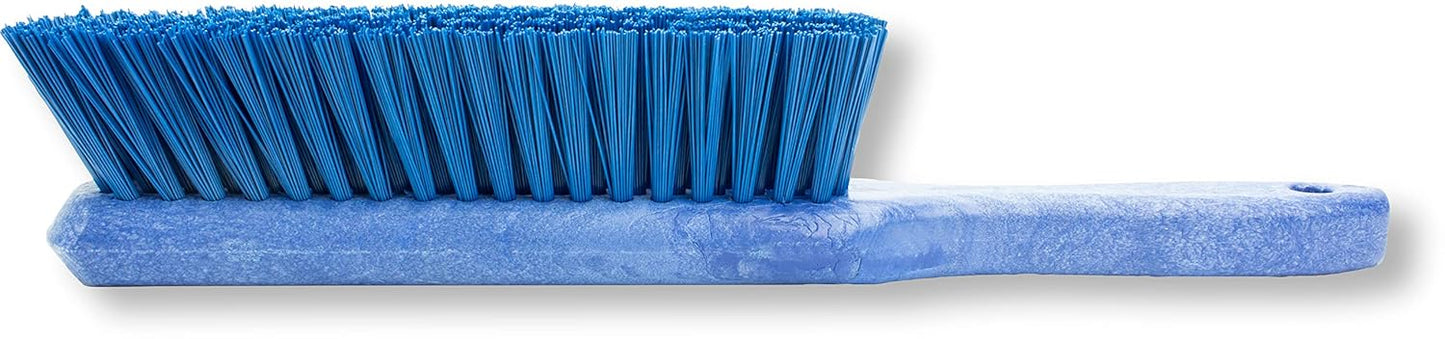 SPARTA Handheld Soft Counter Brush 8 Inch Bristle Span, Multi-Use Dust Brush with 5 Inch Handle for Tables, Countertops, and Delicate Surfaces, Polyester, Orange