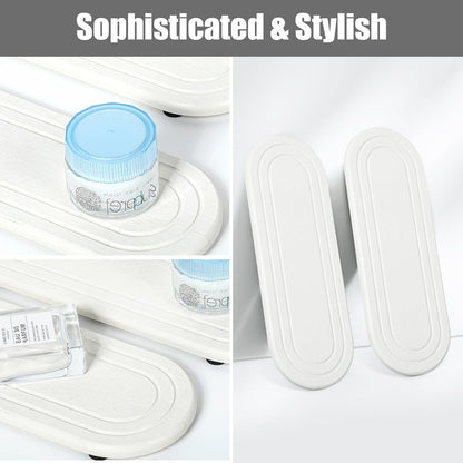 3PCS Water Absorbing Stone Tray, Fast Drying Stone Sink Tray, Stones Soap Trays, Water Absorbent Diatomite Trays, Diatomite Coasters for Kitchen Sink Bathroom Counter, Hand Soap Dish & Holders