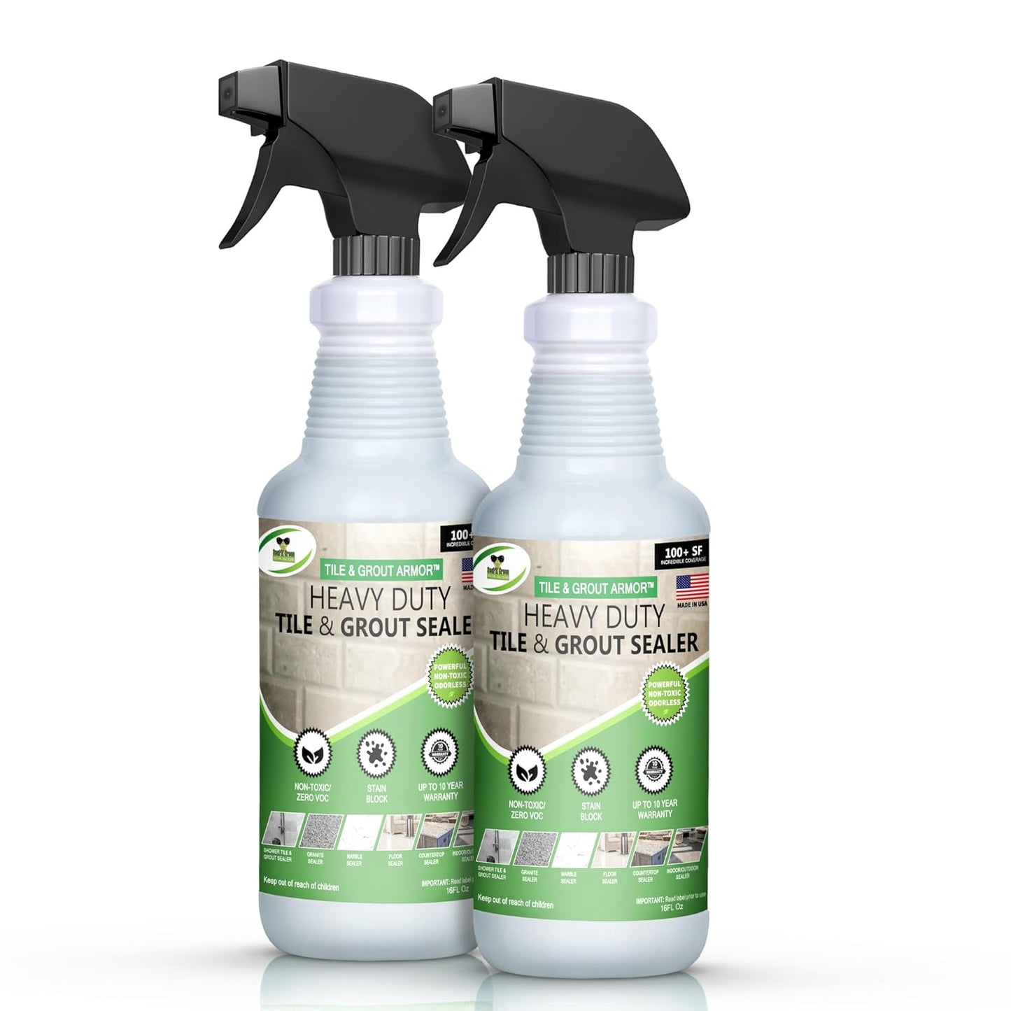 Seal It Green Xtreme-Heavy Duty Pro Strength Grout Sealer. Non Toxic-VOC Free & Odorless.Seal Smarter. Incredible 100+ SF Coverage. Indoor Or Outdoor Use. Use The Sealant The Pros Use. Lasts For Years