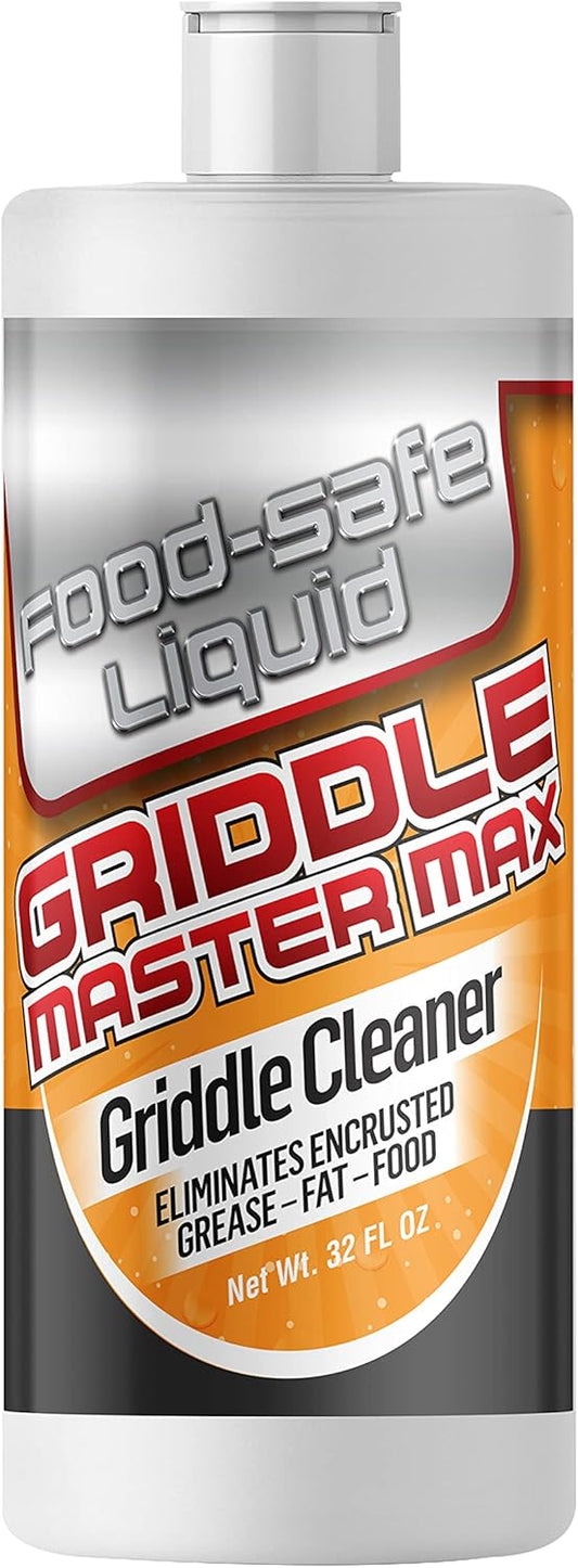 Giant Lion Griddle Master MAX - Powerful Food-Safe Grill and Griddle Cleaner - 32 Oz. Bottle (1 Count)