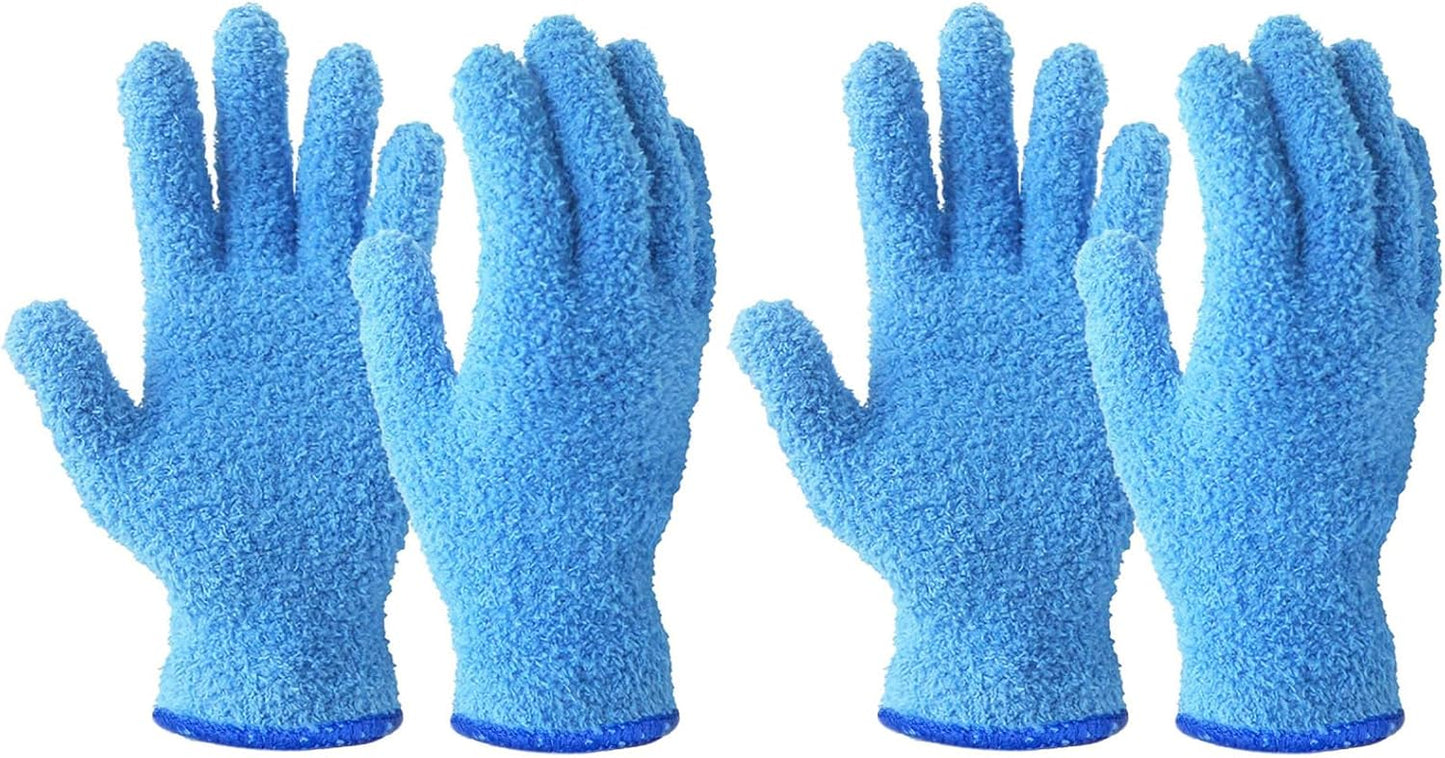 Evridwear Microfiber Plant Dusting Gloves Reusable Leaf Cleaning Glove for Houseplants,Blinds,Furniture and Small Objects