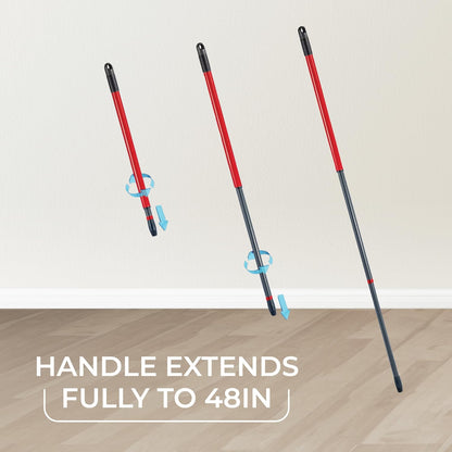 O-Cedar EasyWring Spin Mop & Bucket System | Microfiber Floor Cleaning System | Includes 3 Mop Heads (1 Standard + 2 Deep Clean Refills) | Machine Washable & Reusable