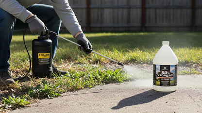 Belle Chemical 50% Pure Concentrated Vinegar – 12.5x Stronger – Indoor and Outdoor Cleaner (1 Gallon)