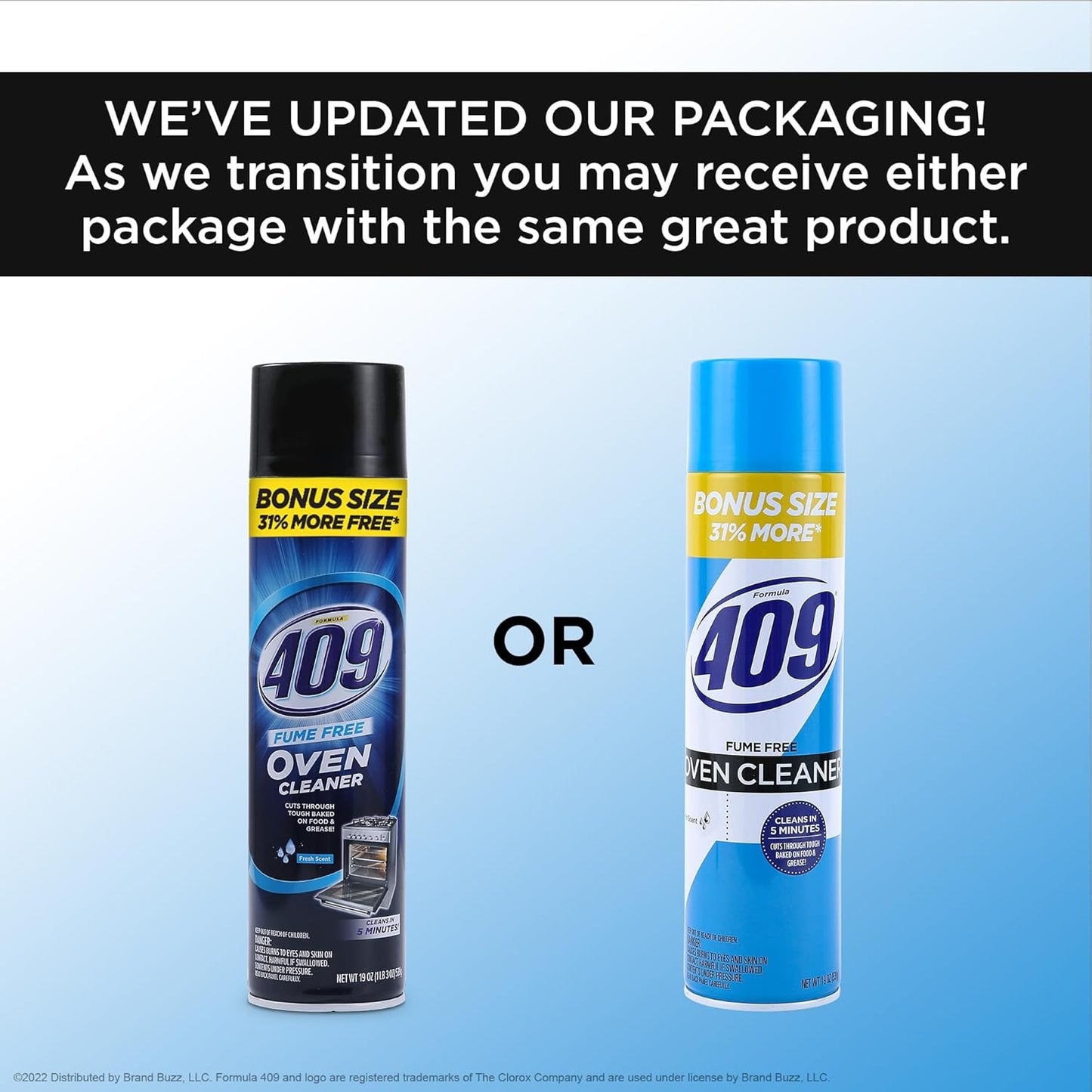 409 Fume Free Oven Cleaner 19oz Aerosol, Fresh Scent, Cuts Through Grease & Grime on Contact, A Powerful Clean You Can Trust, Fresh Scent, 19 Oz | Grill Cleaner, Stove Top Cleaner