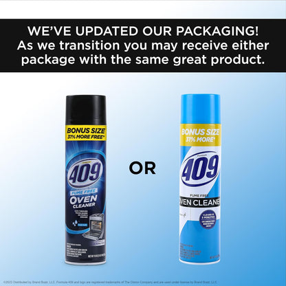 409 Fume Free Oven Cleaner 19oz Aerosol, Fresh Scent, Cuts Through Grease & Grime on Contact, A Powerful Clean You Can Trust, Fresh Scent, 19 Oz | Grill Cleaner, Stove Top Cleaner