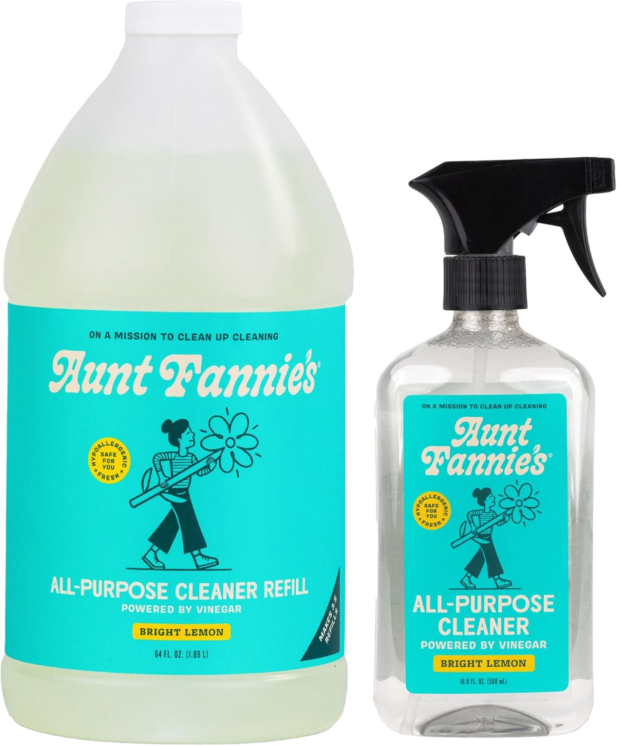 Aunt Fannie's All Purpose Household Cleaner, Multi-surface Spray, Powered by Vinegar for Kitchen, Bath, Windows and Countertops, Eucalyptus Scent (Pack of 1)
