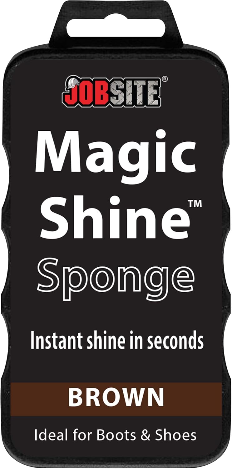 JobSite Instant Express Leather Boot & Shoe Shine Sponge - Neutral