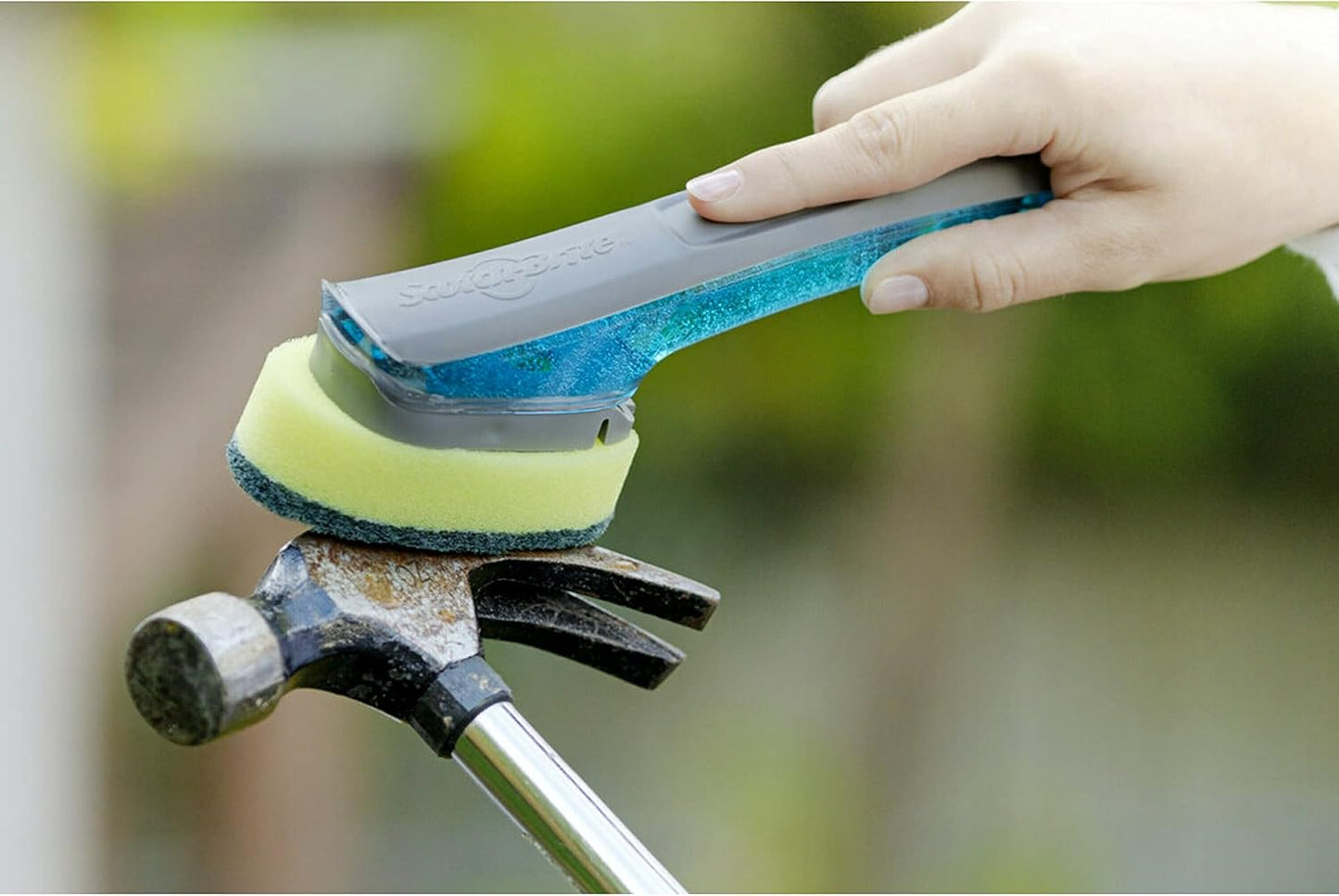 Scotch-Brite Heavy Duty Advanced Soap Control Dishwand Kit, Includes 1 Wand & 5 Refill Pads, Control Soap With A Button, Keep Your Hands Out Of Dirty Water