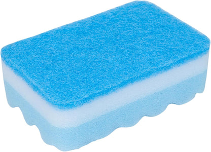 Fabuloso Scratch-Free Kitchen Dish Sponges, Purple Cellulose Scrubber Sponge with Scouring Pad for Dishes, Pots, Pans, Counters and Sinks, Tough on Messes, 4.25 x 2.75 x 1.25 in, 6 Count