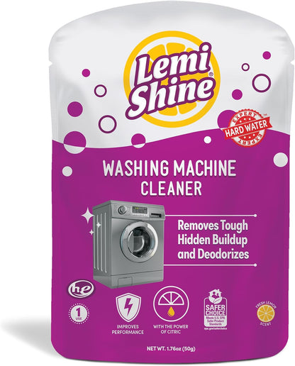 Lemi Shine Garbage Disposal Cleaner and Deodorizer Powered By Citric Acid | Foam Cleaner For Kitchen Garbage Disposal with a Natural, Fresh Lemon Scent (2 Count)