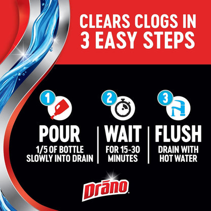 Drano Max Gel Clog Remover (80-Ounce, 6-Pack)