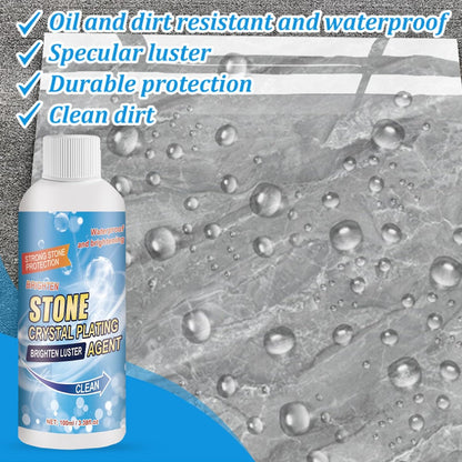2 PCS Stone Crystal Plating Agent, Nano Stone Crystal Plating Agen, Marble Cleaner Stain Remover