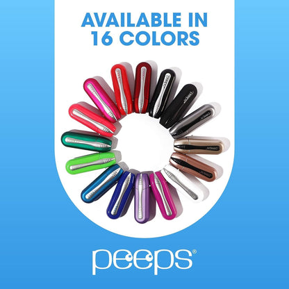 Peeps Glasses Cleaner - for Eyeglasses, Reading Glasses, and More - Lens Cleaner with Carbon Microfiber Tech-Injected Blue-1 Count (Pack of 1)