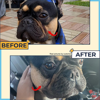 Paste for Bulldogs Wrinkle 2oz+ 50 Wrinkle Wipes French Bulldog (Pack of 2)- Wrinkle Cream for Dogs, Frenchie, English Bulldog, Pug- Cleans Rashes,Tail Pockets, Dry Skin & Paws (Made In USA)