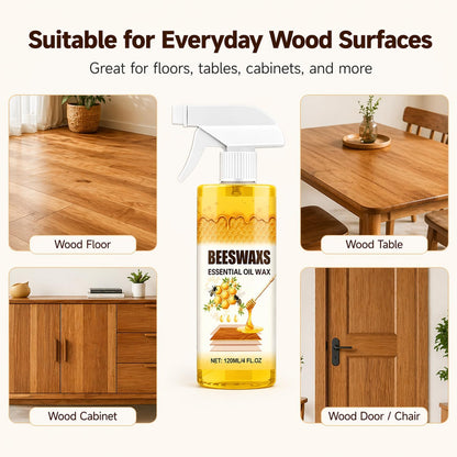Beeswax Spray, Beeswax Spray Cleaner, Beeswax Furniture Polish, Natural Wood Care for Furniture, Floors, Tables & Cabinets (1pc)