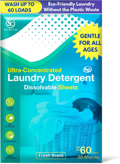 Dissolvable Toilet Bowl Cleaner Sheets (No Bottles, Easy Clean, Quick-Dissolving, Mess-Free, Septic-Safe Cleaning for Home & Office) - 40 Sheets, Pine Scent