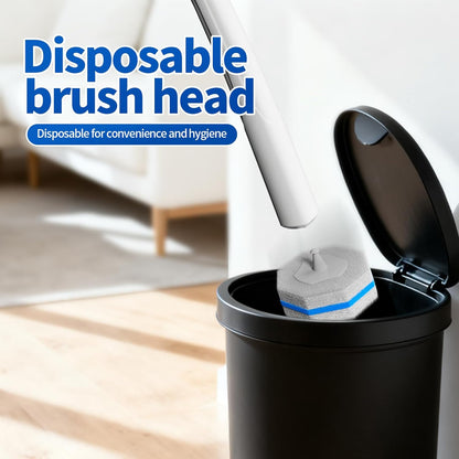 30 Count Disposable Toilet Brush Heads, Toilet Bowl Wand Refills for Clorox Toilet Cleaning, toilet scrubber refill，disposable toilet brush headrefills，Toilet Cleaning Sponges Heads for Bathtub, Floor