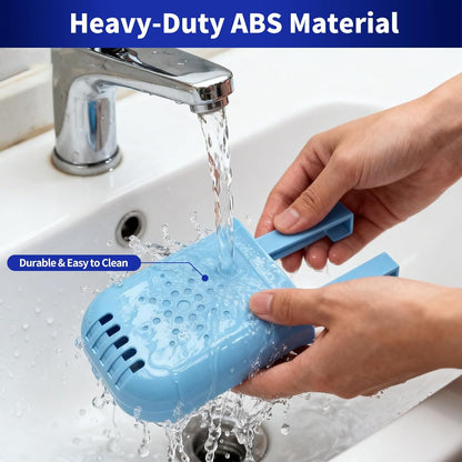 Controlled Release Toilet Bowl Cleaner Tablets Holder, Universal Toilet Tank Cleaner Dispenser with Adjustable Hooks, Hanging Bleach Tablet Bracket for Long-Lasting Cleaning, Prevents Tank Buildup