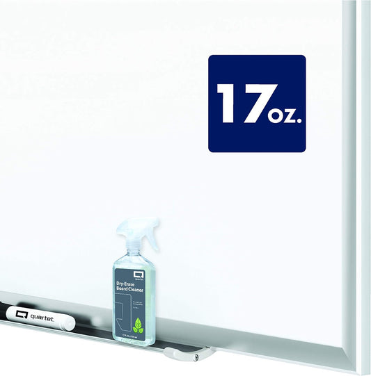 Quartet Dry Erase Board Cleaner Spray, Non-toxic, 17fl.Oz/503ml Whiteboard Cleaning Bottle (550)