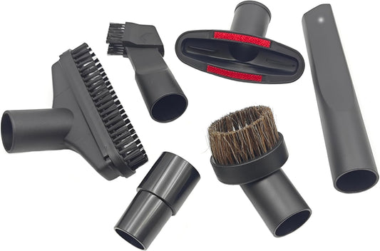 32mm (1-1/4 inch) &35mm (1-3/8 inch) Vacuum Attachments-Vacuum Cleaner Accessories Brush Kit Fits Vacuum Cleaner (6pcs)