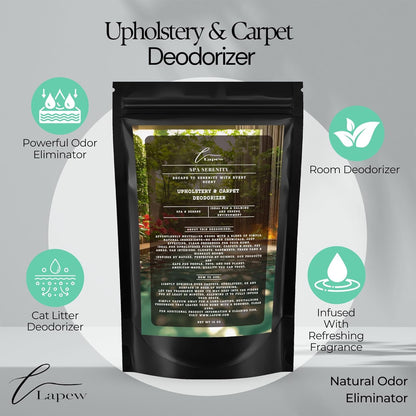 Lapew Black Sea Scented Cleaning Bundle | Carpet Deodorizer Powder (16 oz) & Mop Soap Concentrate (36 oz) | Pet-Friendly Odor Eliminator - Colors B