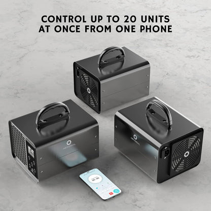 Airthereal MA10K-PRO SMART WiFi Ozone Generator - High Ozone Output Capacity Ozonator- Odor Remover, Deodorizer, Sterilizer - Adjustable Output and Timer Settings for Any Size Room - Black