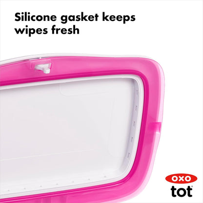 OXO Tot Perfect Pull Wipes Dispenser, Pink