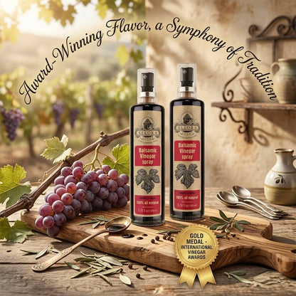 Ellora Farms, Balsamic Vinegar in glass spray bottle, Clog-free, Single Origin Greece, all-natural, 3.38 oz, Pack of 2