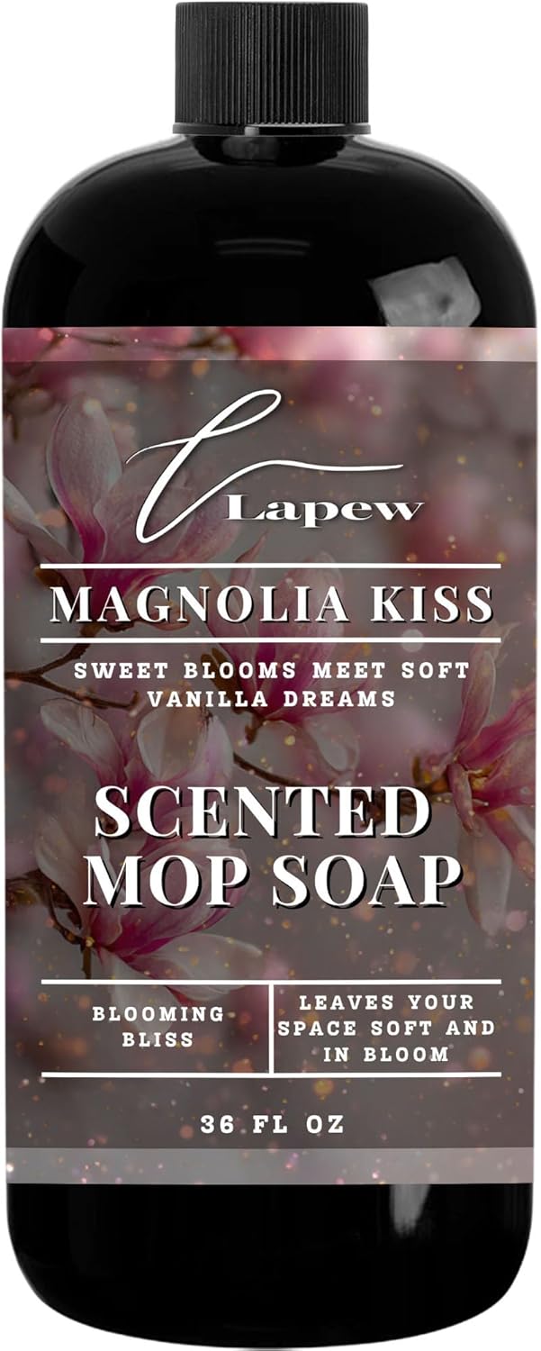 Lapew Santal Scented Mop Soap - Luxury Floor Cleaner Concentrate for Mopping Tile, Laminate, Vinyl & Hardwood | Streak-Free, Low-Foam | 36 oz - Colors C