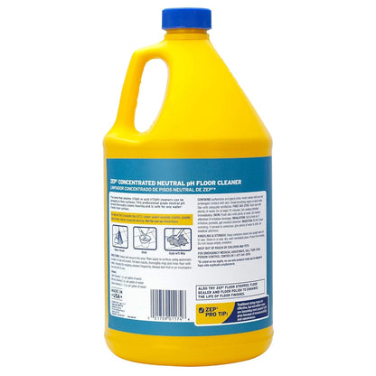 Zep Neutral PH Industrial Floor Cleaner - 1 Gallon - ZUNEUT128 - Concentrated Pro Trusted All-Purpose Floor Cleaner & Professional Sprayer Bottle 32 ounces - Up to 30 Foot Spray, Adjustable Nozzle