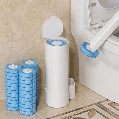 48 Count Disposable Toilet Brush Refill Pads, Disposable Toilet Bowl Wand Refills, Toilet Cleaning Refills, Toilet Scrubber Refills, Brush Head Replacement