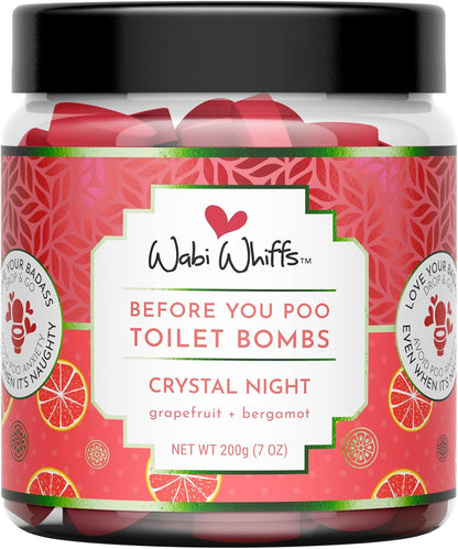 Wabi Whiffs Fizzing Toilet Bombs – Drop In The Ocean | Natural Bathroom Deodorizer | Odor Eliminator Tablets For Freshness & Cleanliness | Eco-Friendly Septic Safe Tablets | 60 Count |