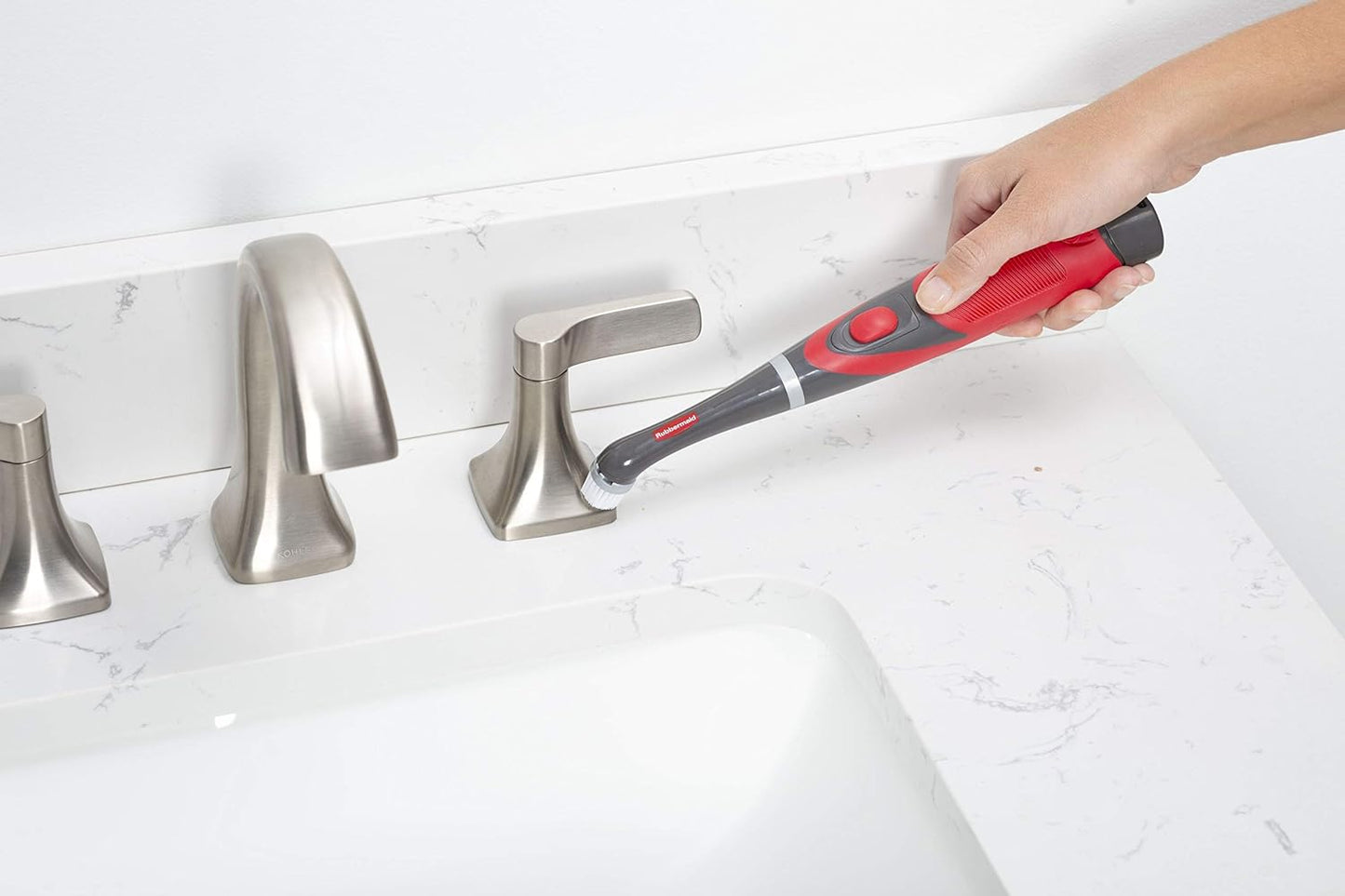 Rubbermaid Reveal Power Scrubber Attachable Grout Head, for Cordless Electric Battery Powered Scrub Brush, Ideal for Bathroom/Tile/Counter/Shower/Tub/Tight Corners & Spaces
