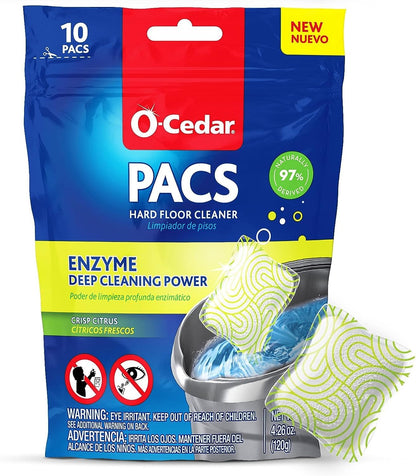 O-Cedar Quickwring Bucket & MF Cloth Mop + 1 Lavender PAC (Variety Pack)