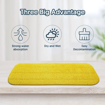 7 Count Reusable Mop Pads for Swiffer PowerMop -MEXERRIS Microfiber Wet Mops Refills PowerMop Pads Refills Machine Washable Hard Floor Mop Pads Replacement for 13''-15'' Spray Floor Mops