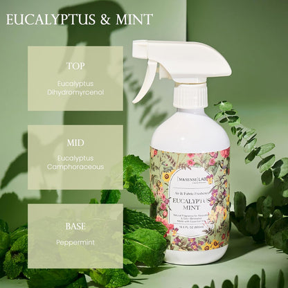 ‌M&SENSE Air & Fabric & Pet Odor Eliminator Spray - 16.9oz Large Size Natural Safe Air Freshener Rose Scented Deodorizer for Home Eliminates Smoke & Musty Smells, Ideal for ‌Dining Room Living Spaces