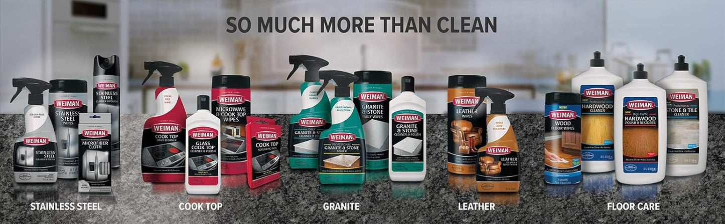 Weiman Ceramic & Glass stove top Cleaner & Polish - 22 Fluid Oz - Daily Cleaner - Shines & Protects Glass & Ceramic Smooth Top Ranges - Gentle Formula