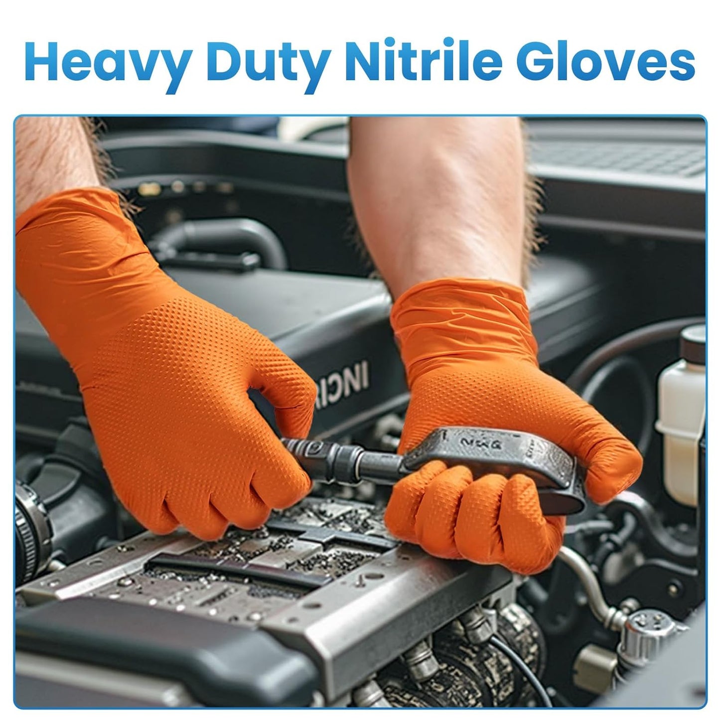 Borje Nitrile Gloves Large, 100 Count Disposable Gloves, Black, Latex-Free Powder-Free, Medical Exam, Food Safe, Cleaning, Cooking